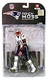 McFarlane Toys NFL Sports Picks Series 17 (2008 Wave 1) Action Figure Randy Moss 4 (New England Patriots) White Armband