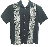 Rock Steady Leopard Dice Button Front Vegas Shirt Bowling Shirt