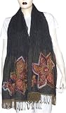 Wool Long Scarf Ladies Winter Clothes Handcrafted Gift Dress from India 26 x 68