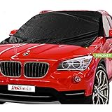 Windshield Snow Cover 57x74 Inches by X-Shade - Frostguard Windshield and Wiper Cover - Car Windshield Snow Cover - Waterproof Polyester Windshield Snow Covers - Magnetic Windshield Snow Cover - With Free Non-Slip Mat
