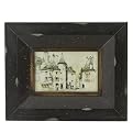 Paris Village View Sketch Frame - Black (4x6")