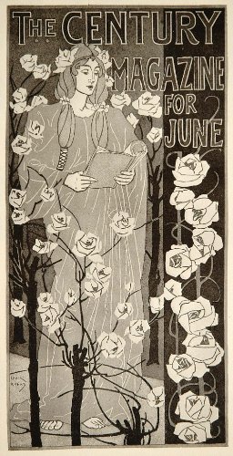 1913 The Century Magazine Rhead Mini Poster Art Nouveau - Original Mini Poster