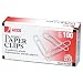 ACCO Smooth Economy Paper Clips, Steel Wire, Jumbo, Silver, 1000 Total Paper Clips, (100 per Box/10 Boxes per Pack) (72580)