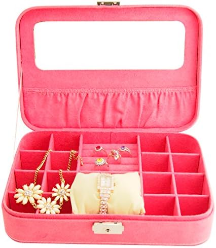 Langii Package Velvet Rectangular Fillet Jewelry Cases Makeup Box Earring Containing Wholesale Display Jewelry Packaging Best Gift for Female