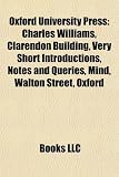 Produkt-Bild: Oxford University Press: Charles Williams, Clarendon Building, Very Short Introductions, Walton Street, Oxford, Notes and Queries, Mind