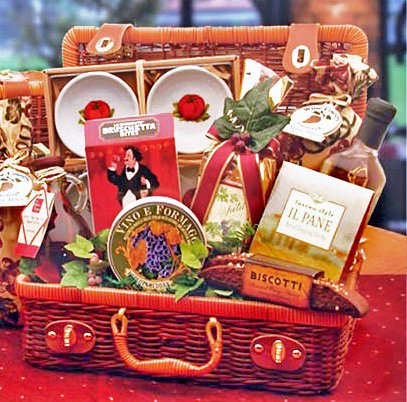 Bon Appetite Italian Gourmet Food Picnic Hamper Gift Basket