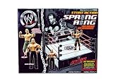 WWE Jakks Pacific Wrestling Stunt Action Spring Ring with John Cena and Shawn Michaels Action Figures