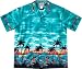 Top Quality Tropical Sea Life Bottom Border Hawaiian Aloha Shirt