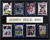 NFL Jerry Rice San Francisco 49ers 8 Card Plaque