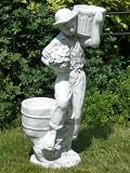 Eigenschaften JS GartenDeko e.K.  / Deko Figur junger Mann mit Pflanztöpfen H 51 cm Skulptur aus Beton