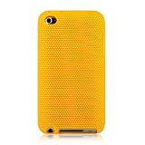 Yellow Minisuit Touch Case - Silicone skin design cases for Apple iPod Touch 4g 4th Generation bonus screen protector + Minisuit LCD Cleaner