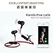 StarryBay Ultra Lightweight Bluetooth Headphones - L06 Bluetooth V4.1 Sweatproof Magnet Stereo Earbuds for Handsfree Sports Headset for iPhone and Android (red-black )
