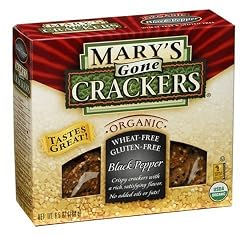 Mary's Gone Crackers, Black Pepper, 6.5-Ounce Boxes (Pack of 12)