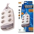 Belkin SurgeMaster 6-Fach �berspannungsschutz (4 m Kabell�nge, zus�tzl. Schutz f�r Telefon)