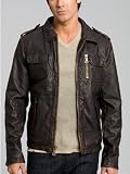 GUESS Brown Faux Leather Jacket