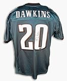 Brian Dawkins Autographed Jersey - Philadelphia Eagles Signed Green Authentic Reebok Jersey