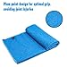 MANSOV Non Slip Yoga Mat Towel for Hot Yoga,Fitness, Exercise and Pilates -Super-Absorbent-Multi-Purpose-Carry Mesh Bag-Plum Point Design, Blue
