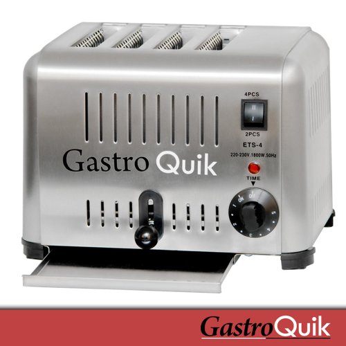 4 Scheiben Toaster von Gastroquik aus Edelstahl 