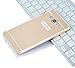 For Samsung Galaxy J7 Case, Moonmini® For Samsung Galaxy J7 Metal Bumper Frame Case + Hard PC Back Cover Protector (Golden)