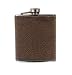 Bellemonde Dark Brown Scotch Grain Single Bottle Carrier