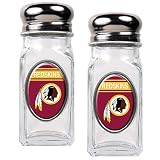 NFL Washington Redskins Salt and Pepper Shaker Set with Crystal Coat