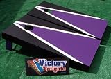 Purple & Black Cornhole Bag Toss Game Set