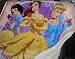 Disney Princess Twin Size Reversible Super Soft Micro Fiber and White Plush Blanket