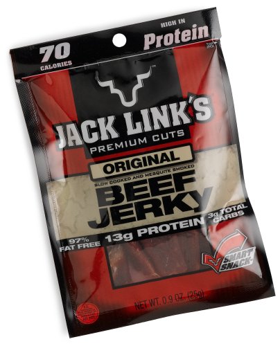 Jack Link's Original Beef Jerky, 0.9-Ounce Bags (Pack of 48) by Jack Links