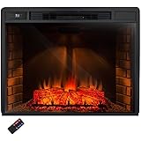 AKDY&reg; 33" Freestanding Electric Heater Fireplace Log Set w/ Remote Control AZ-EF05-33