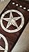 Texas Lone Star Runner Area Rug Dark Brown Beige Black Design 5457 (2 Feet X 7 Feet 3 Inch )