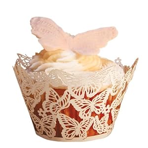 Paper Orchid Cupcake Wrappers in Sets of 12