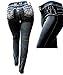 D&B PLUS SIZE WOMEN'S Stretch premium BLACK denim jeans Skinny PANTS