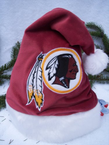 WASHINGTON REDSKINS BABY INFANT STADIUM SANTA HAT 0-6 MONTHS