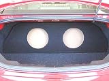 10 Chevy Camaro Dual 10 Unloaded Subwoofer Enclosure Q-Logic Custom Sub Box