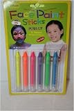 6 Colors Neon With Bright , Face Paint Sticks Marker, Non-Toxic