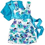 My Michelle Girls 7-16 Bubble Skirt Dress, Blue, 10