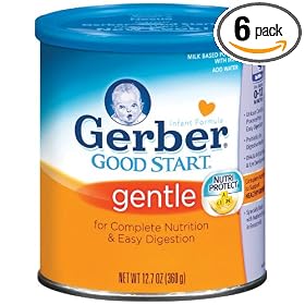 Gerber Good Start Gentle, Powder, 12.7-Ounce Cans (Pack of 6)