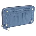 Perlina Braided Zip Around Wallet