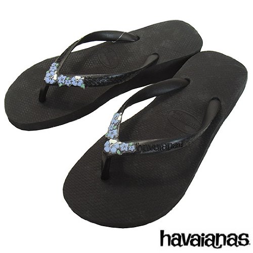 havaianas(ハワイアナス) JOY FLOWERS 【レディース】 ブラック