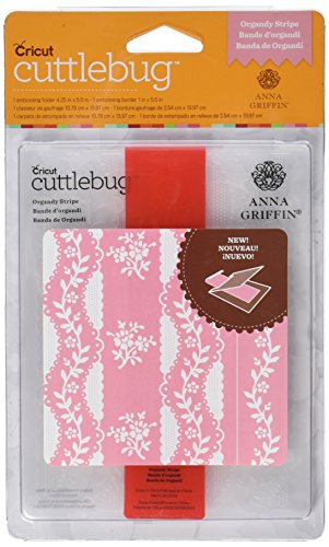 Cuttlebug A2 Embossing Folder/Border Set-Anna Griffin Organdy Stripe