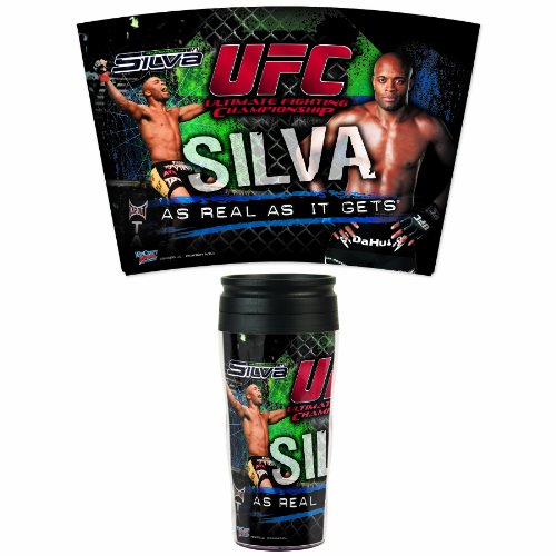 UFC Mixed Martial Arts Anderson Silva 16-Ounce Travel Mug