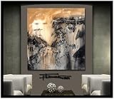 Modern, Abstract, Contemporary, Textured, Painting. Limited Edition, Hand Embellished, Signed and Numbered Giclee on Canvas. Buy direct from top selling U.S. artist - ELOISExxx PHANTOM 36 X 36 X 1.5