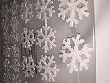 Glitter Sparkle Snowflake Winter Stickers Scrapbook Decorations Christmas