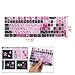 English Design Notebook Nonslip Keyboard Sticker Decal