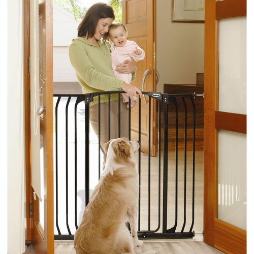 Extra Tall Hallway Security Gate - Black