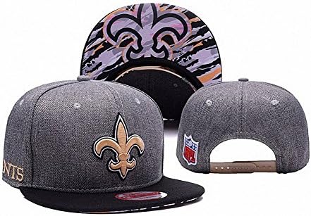 NFL New Orleans Saints Snapback Hat Gray Hip Hop Fans Support Hat Baseball Caps