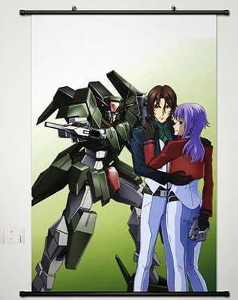 Gundam Wall Scroll Poster Fabric Painting for Anime Mobile Suit 00 LOCKON Stratos & Anew Returner 038 L