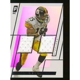 2006 Topps Paradigm 48 Willie Reid Pittsburgh Steelers (RC - Rookie - Piece of Authentic Game Used Jersey - Serial #D To 249 - Football Cards)