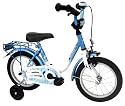Kinderfahrrad 14" Zoll (=35,6cm) DOLFY eisblau-weiß