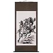 Handmade "Eight Horses" Scroll Wall Art Painting